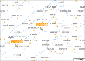 map of Vorona