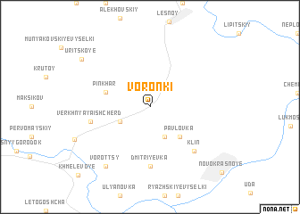 map of Voronki