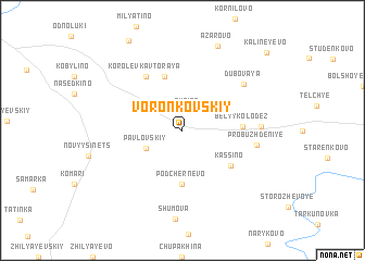 map of Voronkovskiy
