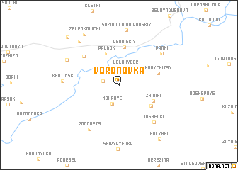map of Voronovka