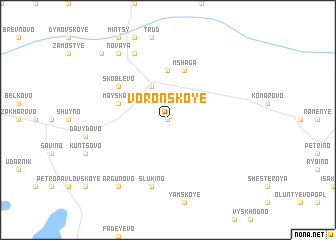 map of Voronskoye