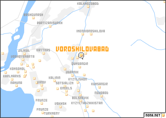 map of (( Voroshilovabad ))