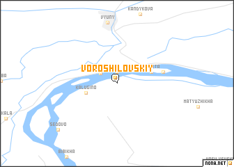 map of Voroshilovskiy