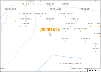 map of Vorotets