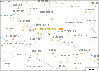 map of Vorotyntsevo