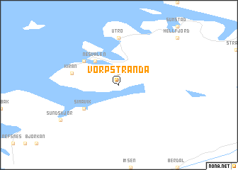 map of Vorpstranda