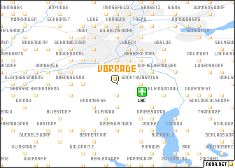 map of Vorrade