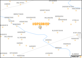 map of Vorsobino