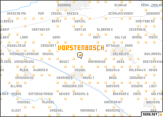 map of Vorstenbosch