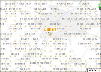map of Vorst