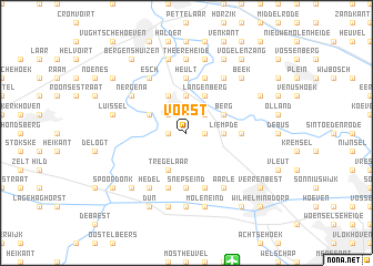 map of Vorst