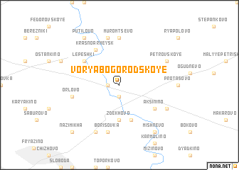 map of Vorya-Bogorodskoye