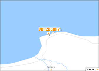 map of Vorzogory