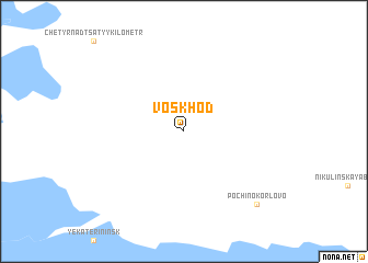 map of Voskhod