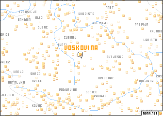 map of Voskovina