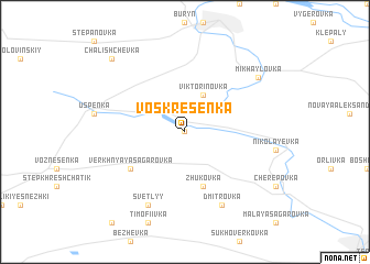 map of Voskresenka