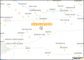 map of Voskresenki