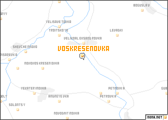 map of Voskresenovka