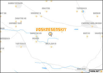 map of Voskresenskiy
