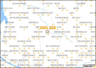 map of Vosloge