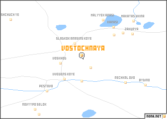 map of Vostochnaya