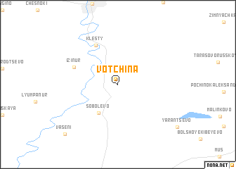 map of Votchina