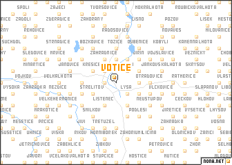 map of Votice