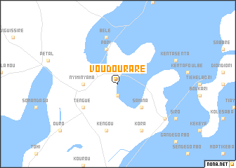 map of Voudouraré