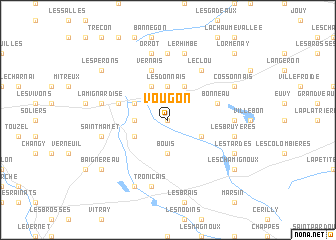 map of Vougon