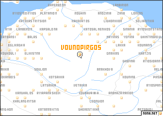 map of Vounópirgos