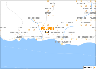 map of Vouvás