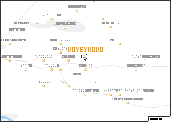 map of Voyeykovo