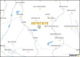 map of Voynitsite