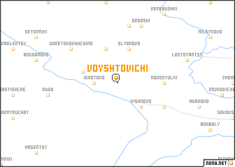 map of Voyshtovichi