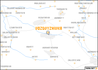 map of Vozdvyzhivka