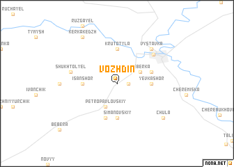 map of Vozhdin