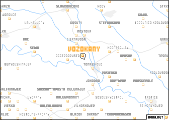 map of Vozokany