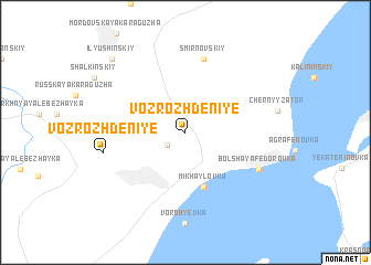 map of Vozrozhdeniye