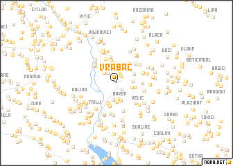 map of Vrabač