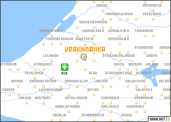 map of Vrakhnaíika