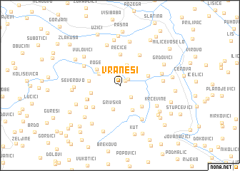 map of Vraneši