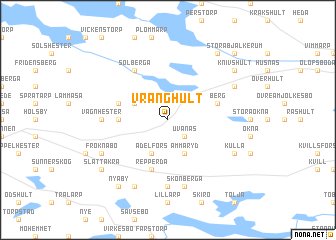 map of Vrånghult