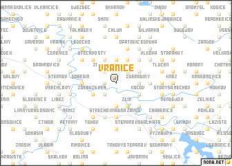 map of Vranice