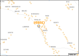 map of Vranići