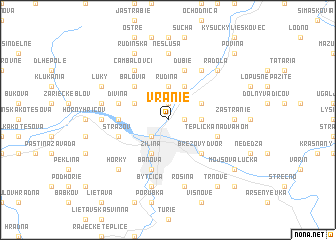 map of Vranie