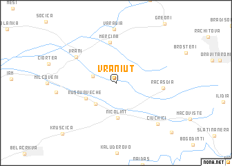 map of Vrăniuţ