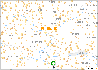 map of Vranjak