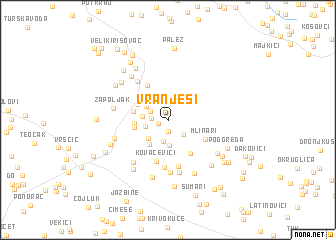 map of Vranješi