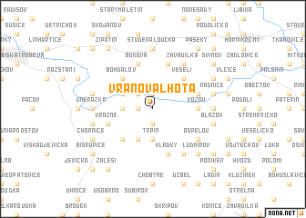 map of Vranová Lhota