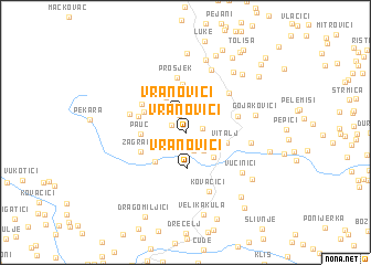 map of Vranovići